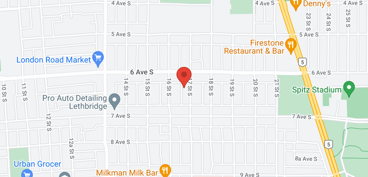 map of 618 17 Street S